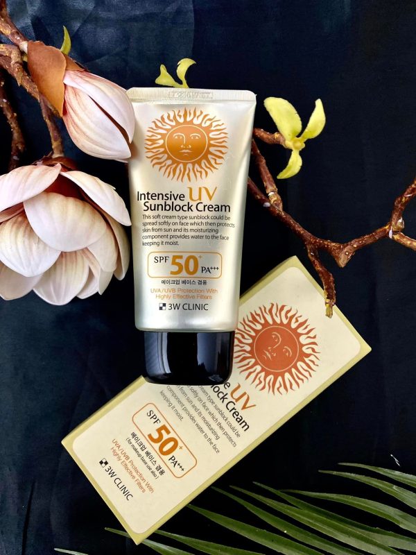 3W Clinic Intensive UV Sunblock Cream SPF 50+PA+++ 50gm - Image 4