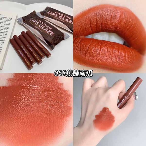 Magic Casa Velvet matte chocolate lipstick lips glaze 5 pieces set - Image 4