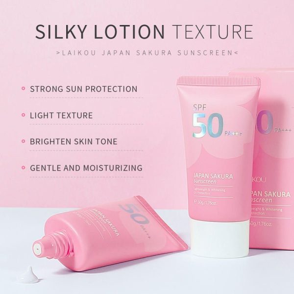 Laikou Japan Sakura Sunscreen, SPF50++ (50 gm) - Image 2