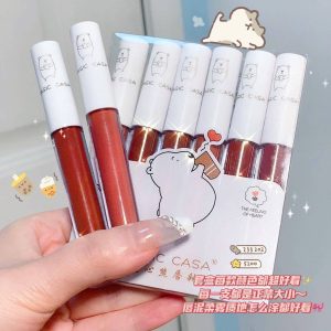 Magic Casa 6 pieces Cute Bear Lipstick Set