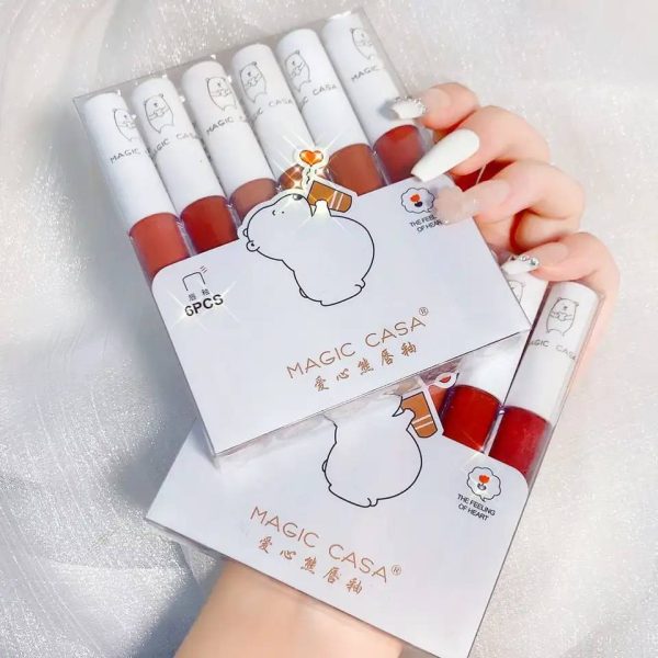 Magic Casa 6 pieces Cute Bear Lipstick Set - Image 5