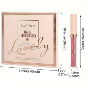 Leaf Poem Long Lasting Matte Liquid Lipstick Set 8pcs