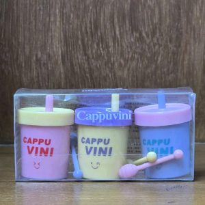 Cappuvini Milk Tea Cup Lightweight Shiny Cup-shaped Solid Lip Gloss Portable Smooth Autumn/Winter for Daily makeup Beauty